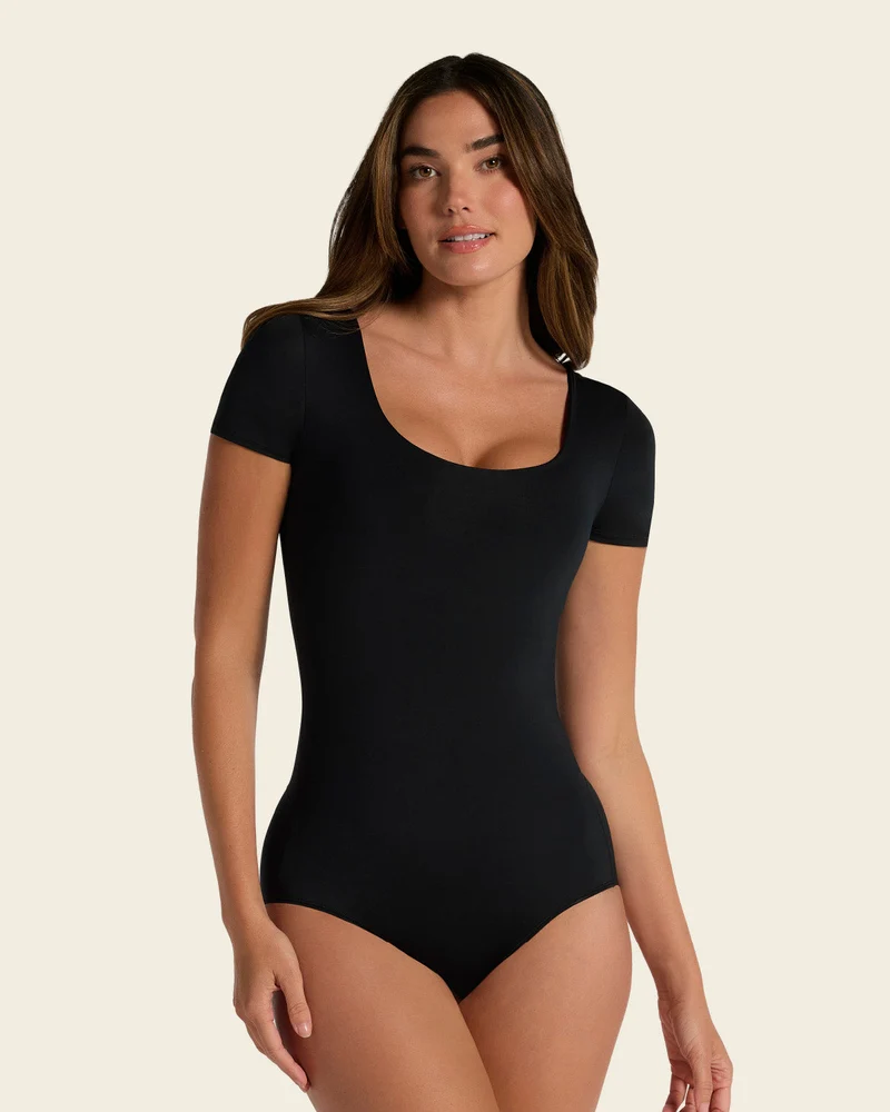 Body gainant à manches courtes