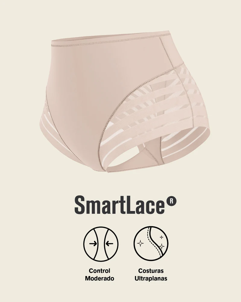 High Profile Bra + Stripe Undetectable Panty en Marron Clair