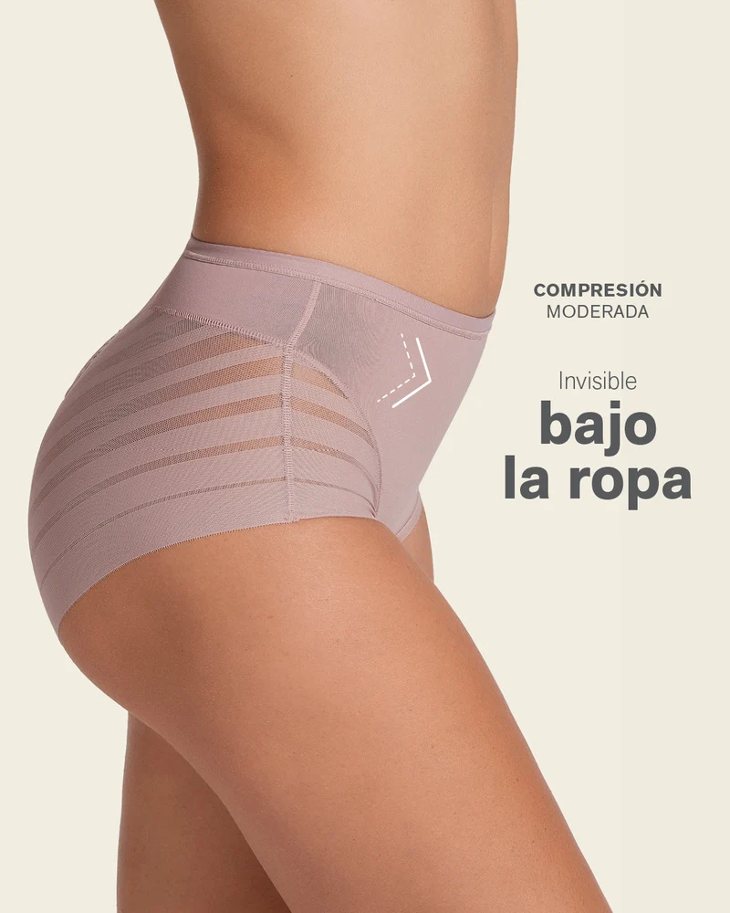 Everyday Bra + Stripe Undetectable Shaper Panty en Palo de Rosa