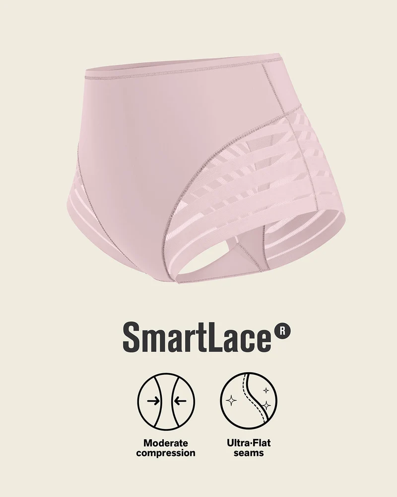 Everyday Bra + Stripe Undetectable Shaper Panty en Palo de Rosa