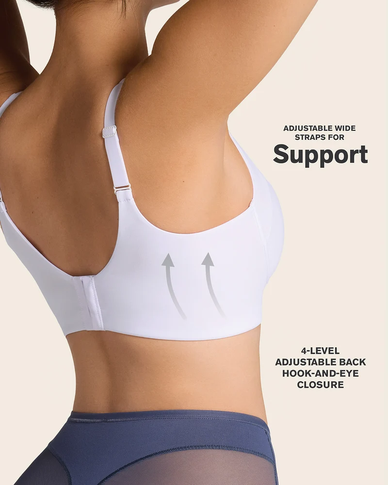 Everyday Bra + Stripe Undetectable Shaper Panty en Blanco