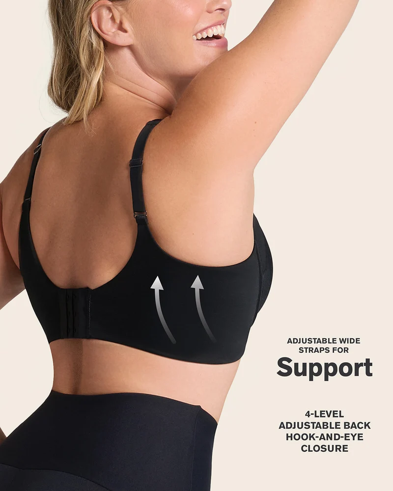 Everyday Bra + Stripe Undetectable Shaper Panty en Negro