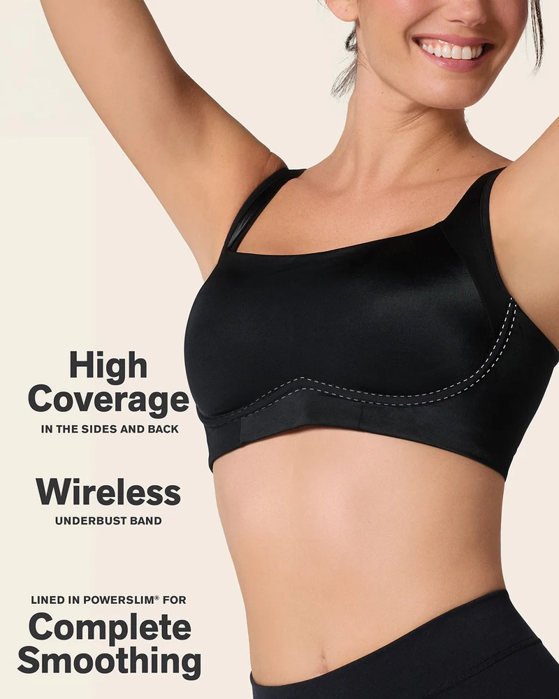 Everyday Bra + Stripe Undetectable Shaper Panty en Negro