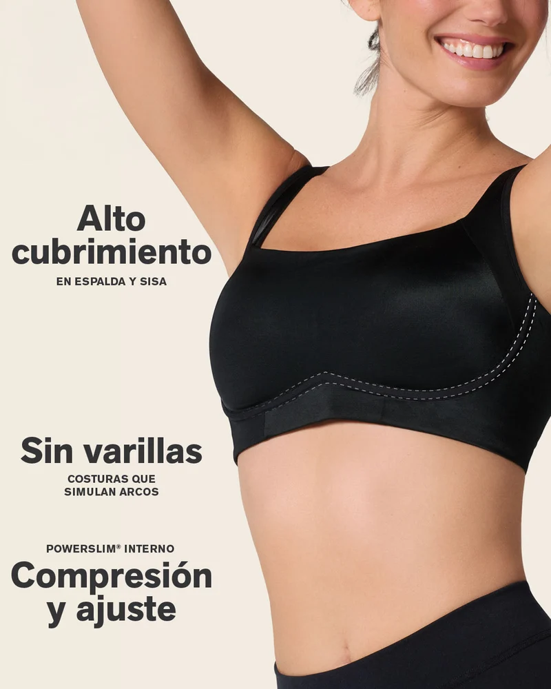 Everyday Bra + Stripe Undetectable Shaper Panty en Negro