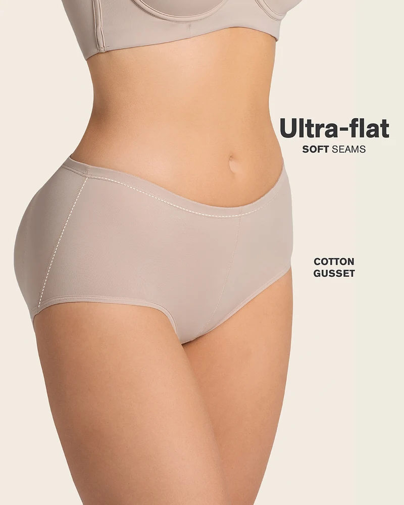 PadUp Panty & PadUp Short en Habano