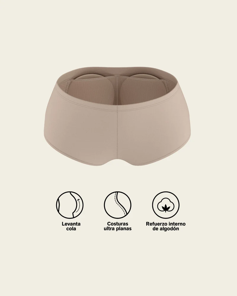 PadUp Panty & PadUp Short en Habano