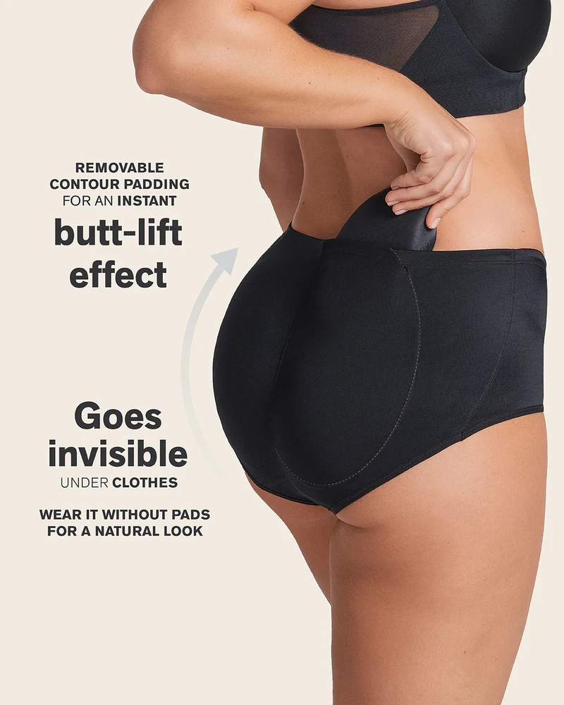 PadUp Panty & PadUp Short en Negro y Habano