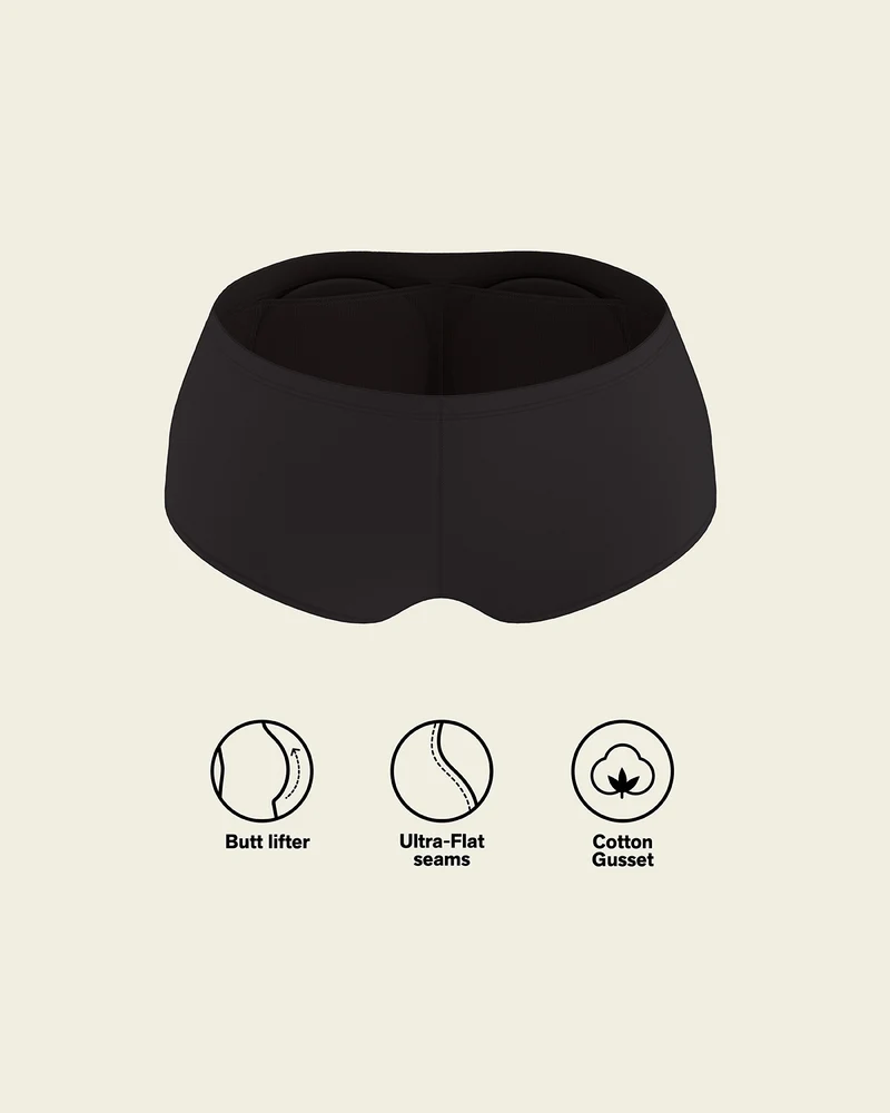 PadUp Panty & PadUp Short en Negro y Habano