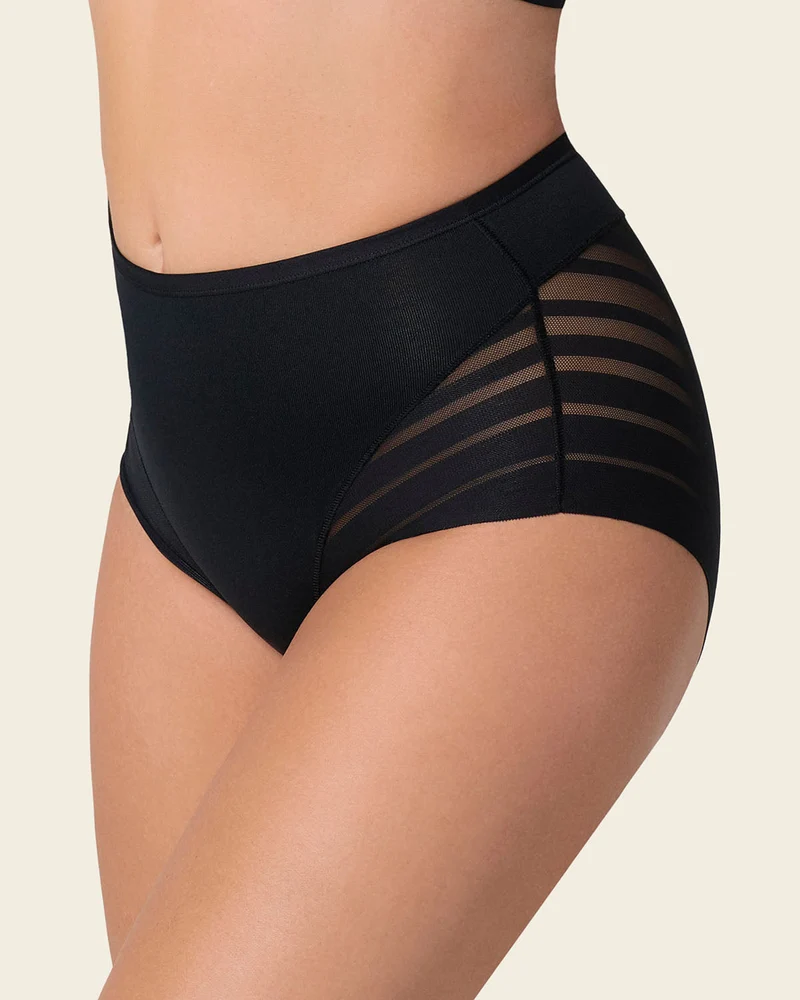 PowerStay Short & Stripe Undetectable Panty en Negro