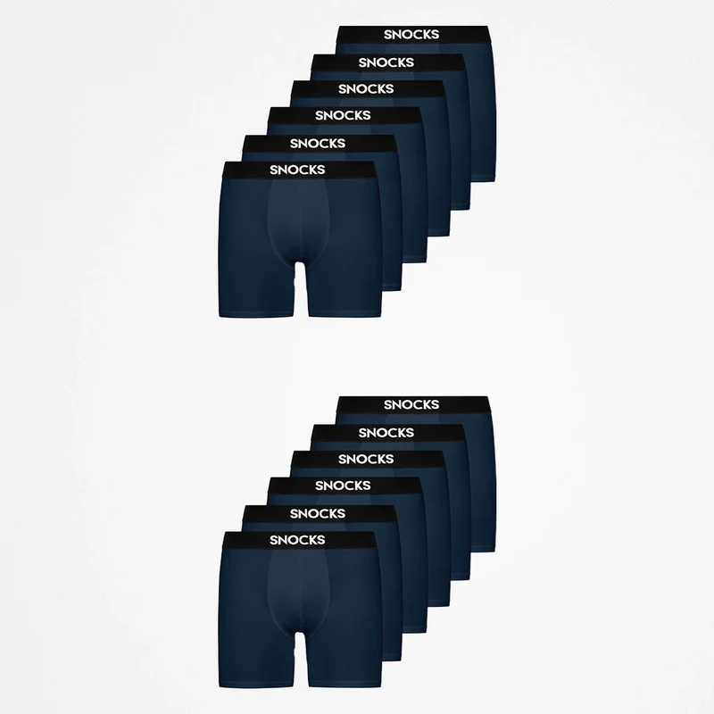 Lange Boxershorts | Dunkelblau
