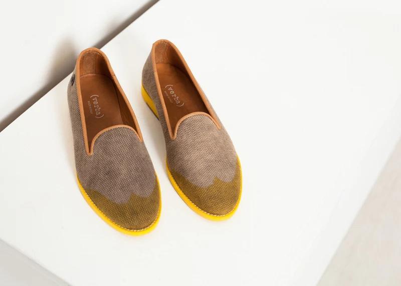 Wingtip Loafer in Yellow