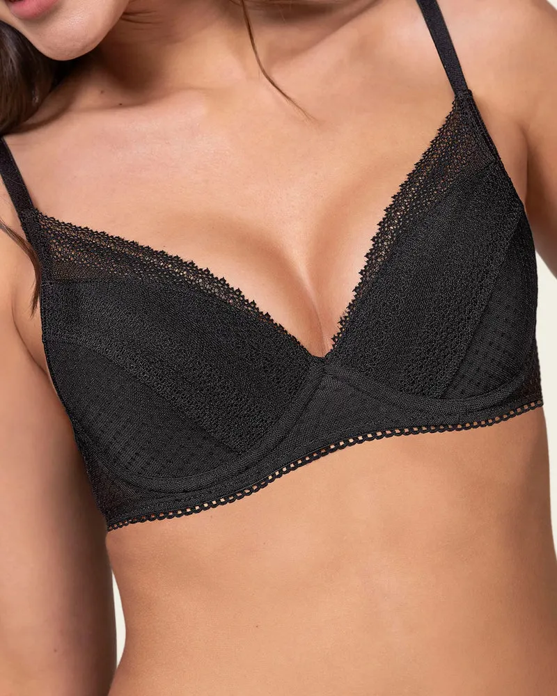 Soutien-gorge en dentelle avec bonnets souples