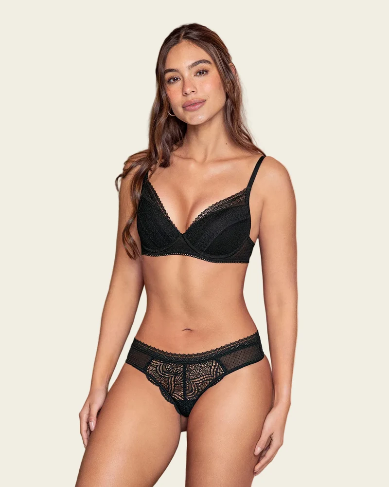 Soutien-gorge en dentelle avec bonnets souples