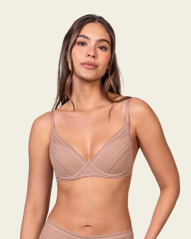 Soutien-gorge en dentelle avec bonnets souples