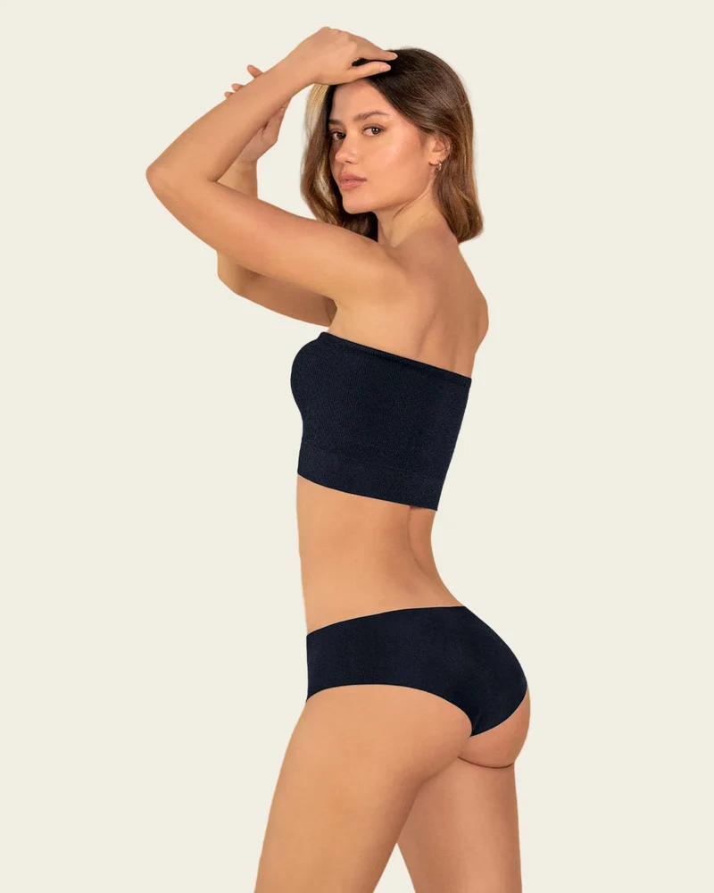 Top sans bretelles sans coutures