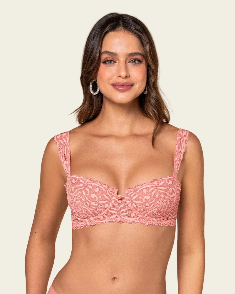 Soutien-gorge balconnet en dentelle