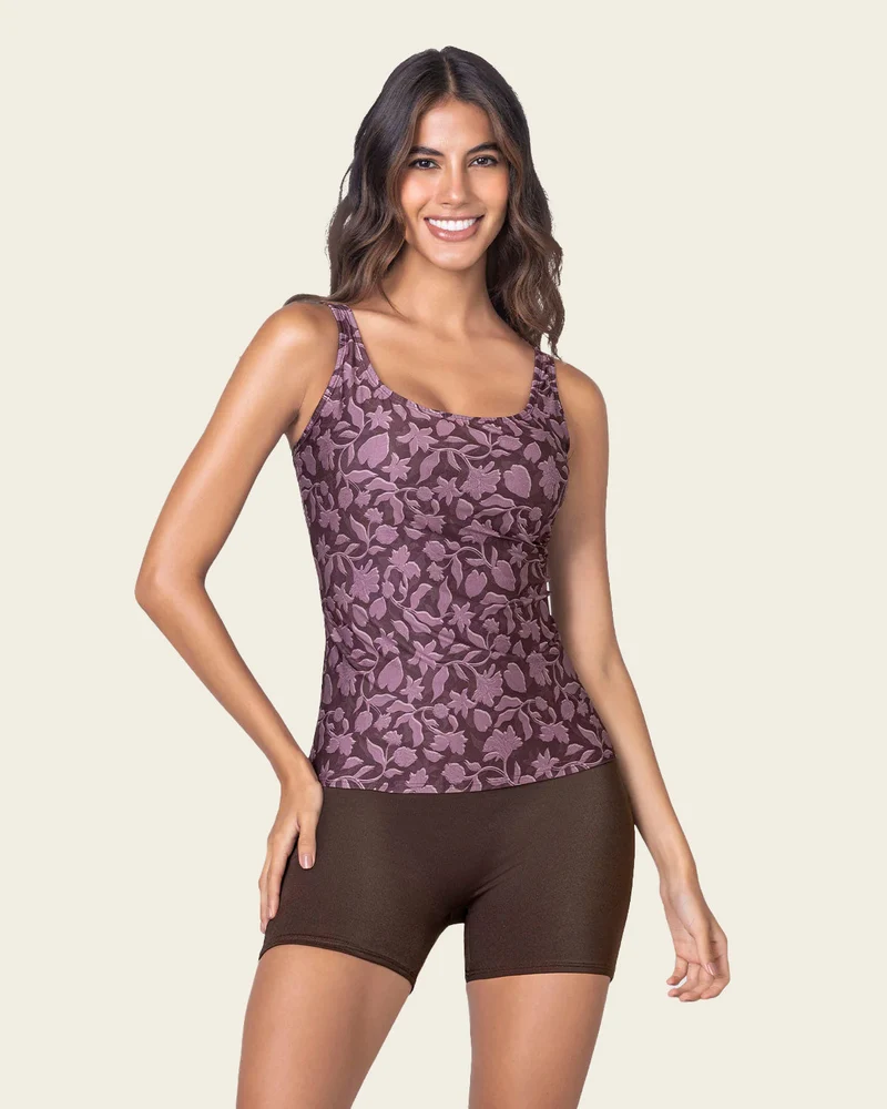 Maillot de bain avec t-shirt et short en fibres recyclées (PET)