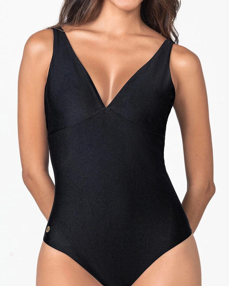 Maillot de bain une pièce à décolleté profond