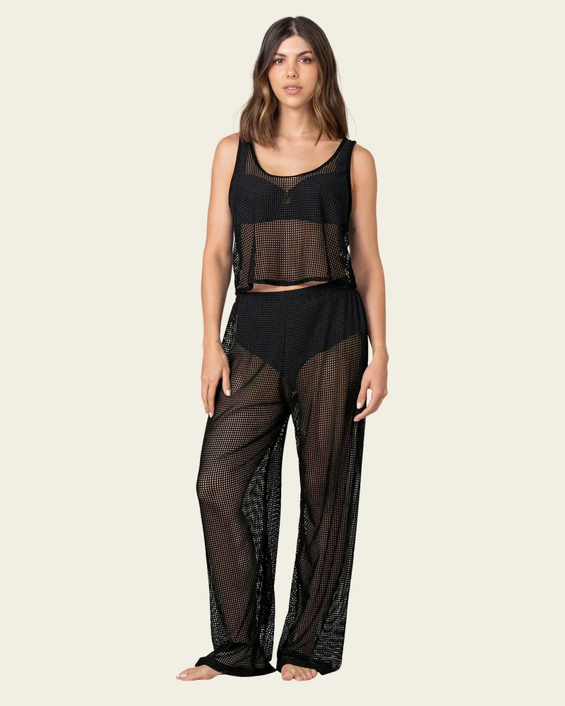 Ensemble en maille, pantalon et t-shirt