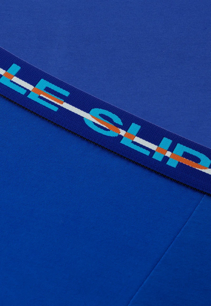 Boxer long bleu en coton - Redoutable Long Bleu Nautique