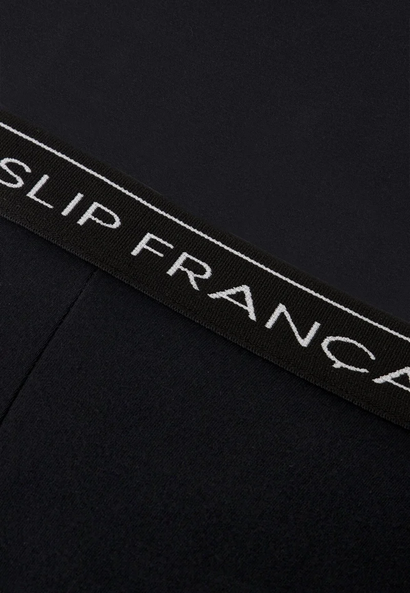 Boxer long noir en coton - Redoutable Long Noir