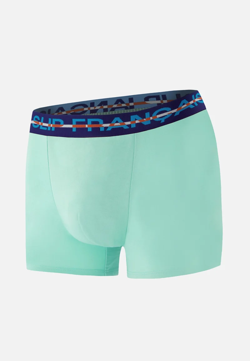 Boxer vert en coton - Redoutable Vert Azur