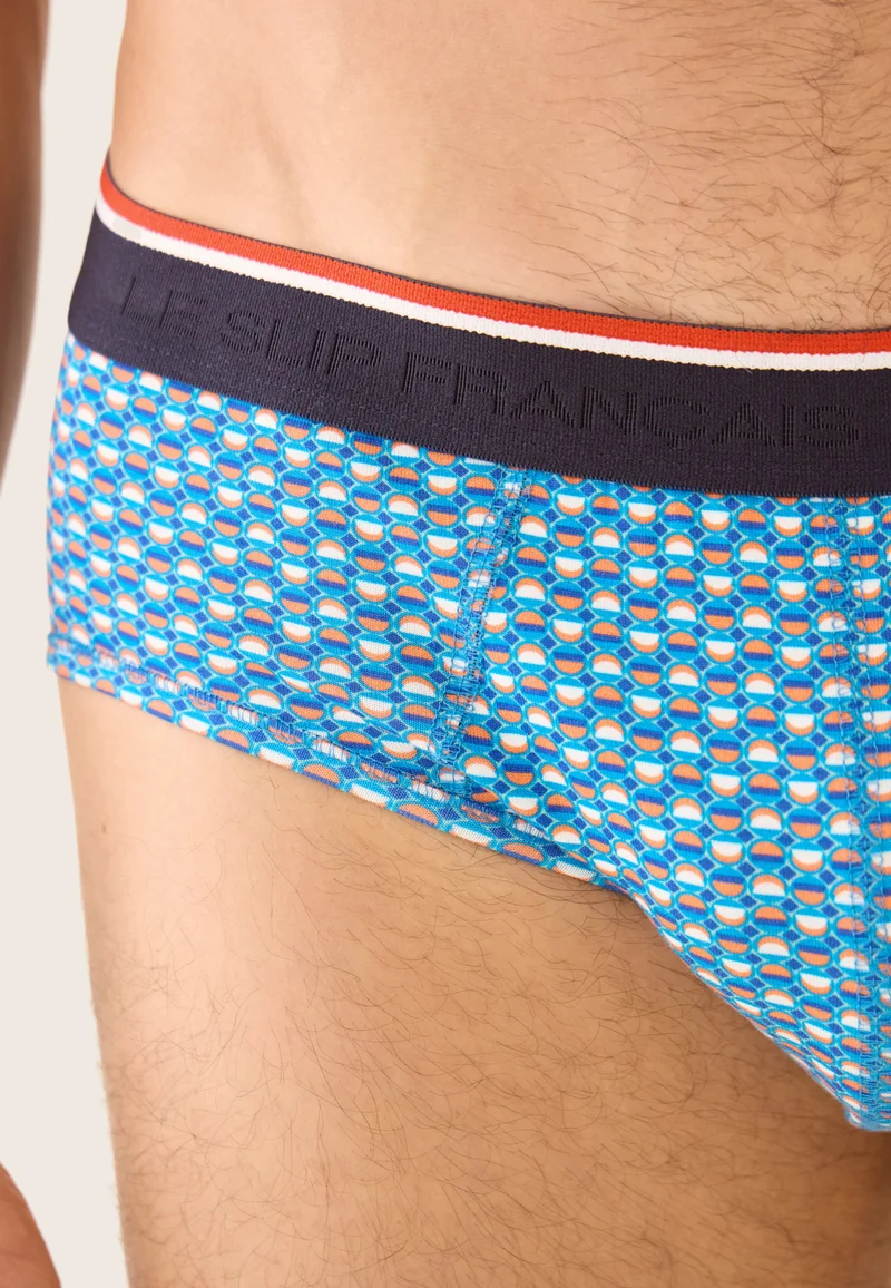 Slip vert à motif cercle en coton - Terrible Cercle Vert Azur