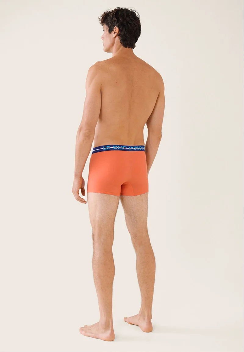Boxer orange en coton - Redoutable Orange Corail