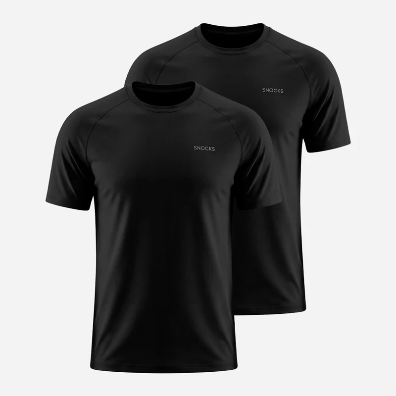 Trainingsshirt Raglan Herren | Schwarz