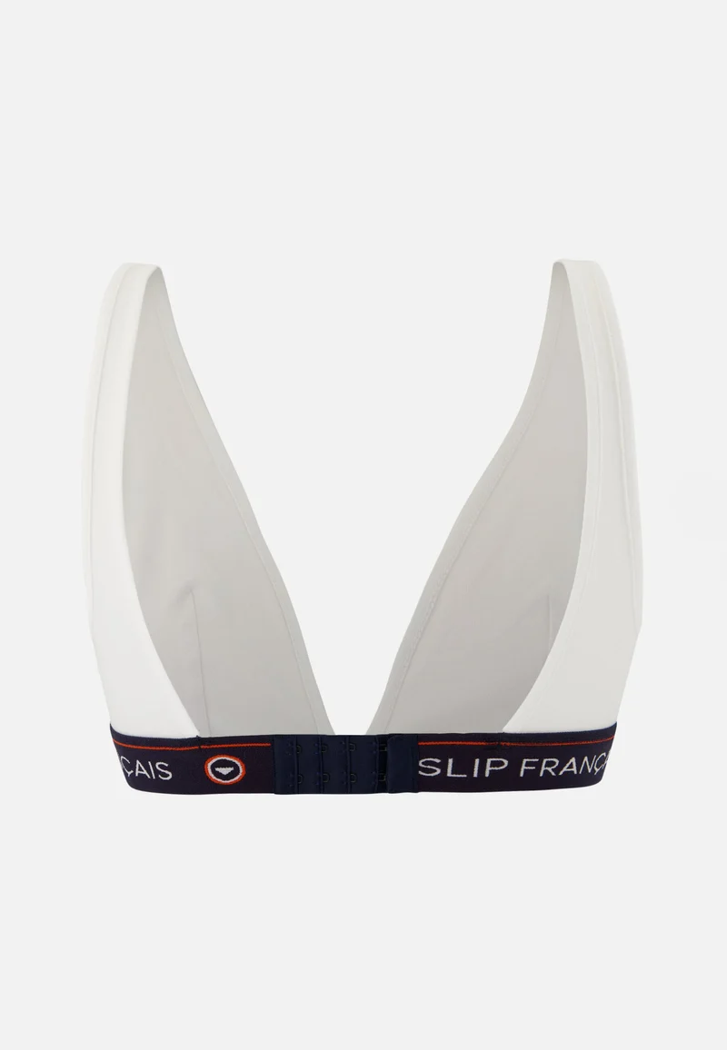 Soutien-gorge triangle sans armature blanche en coton - Séduisante Blanc