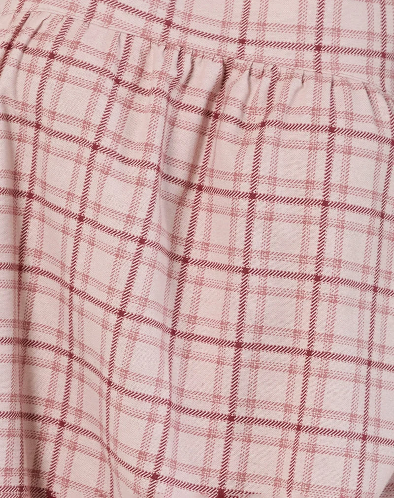 Mini robe Sanlia, Basic Tartan Pink