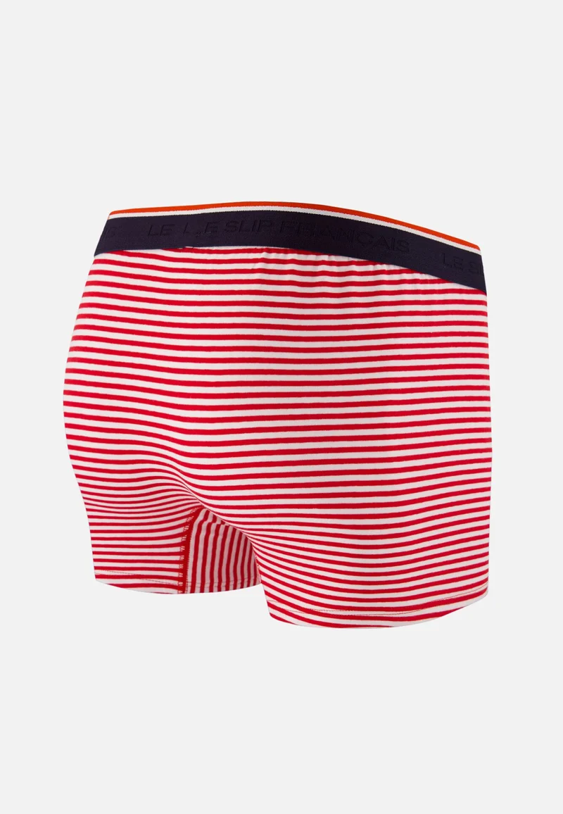 Boxer marinière rouge en coton - Marius Mariniere Rouge
