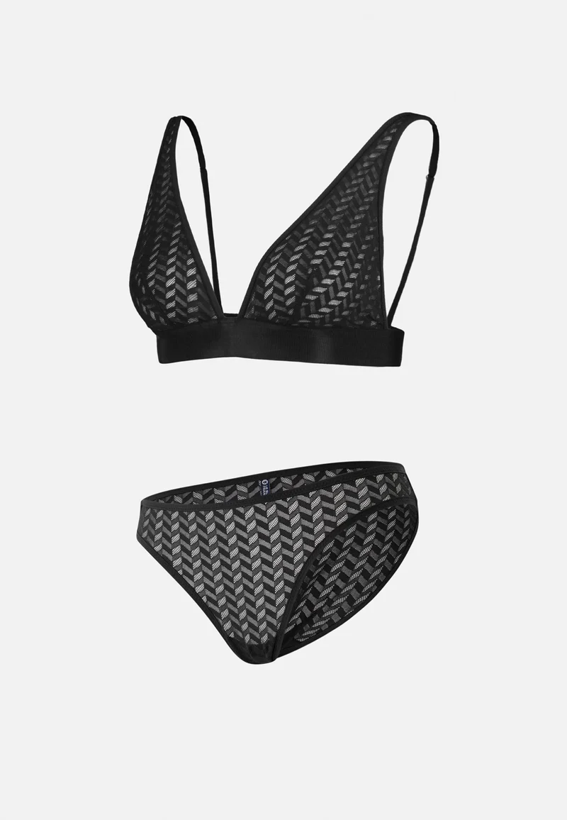 Ensemble lingerie en dentelle - Agathe Zita Noir
