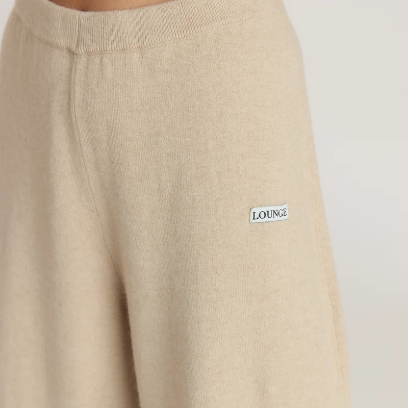 Jogger Barrel en Maille - Flocon d'Avoine