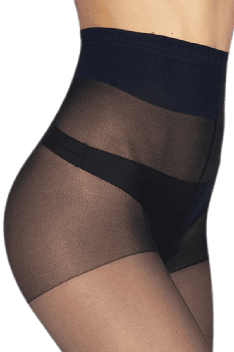 Collant Transparent 15D Elastivoile Résistant - Bleu marine