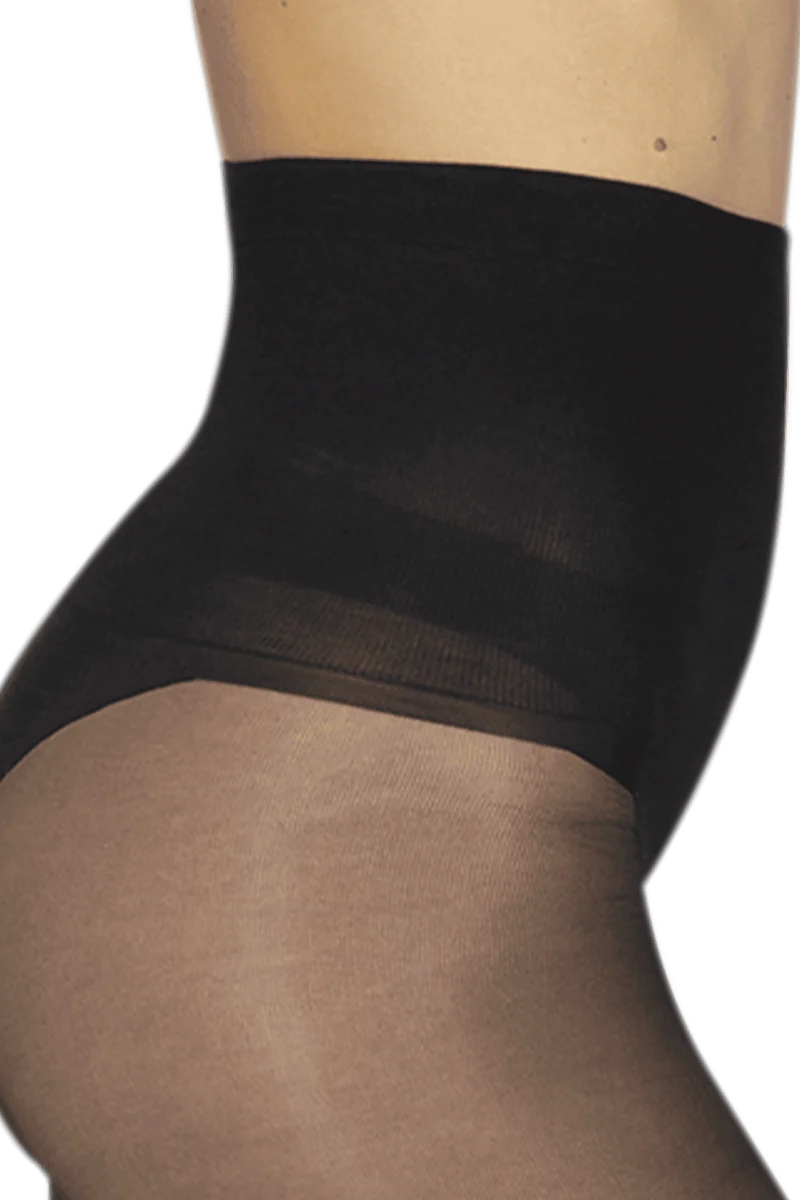 Collant Transparent 19D Elastivoile Affinant - Noir