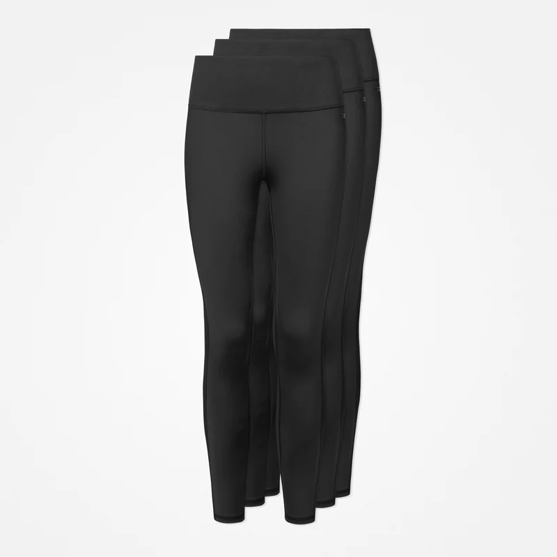High Waist Leggings Mesh | Schwarz