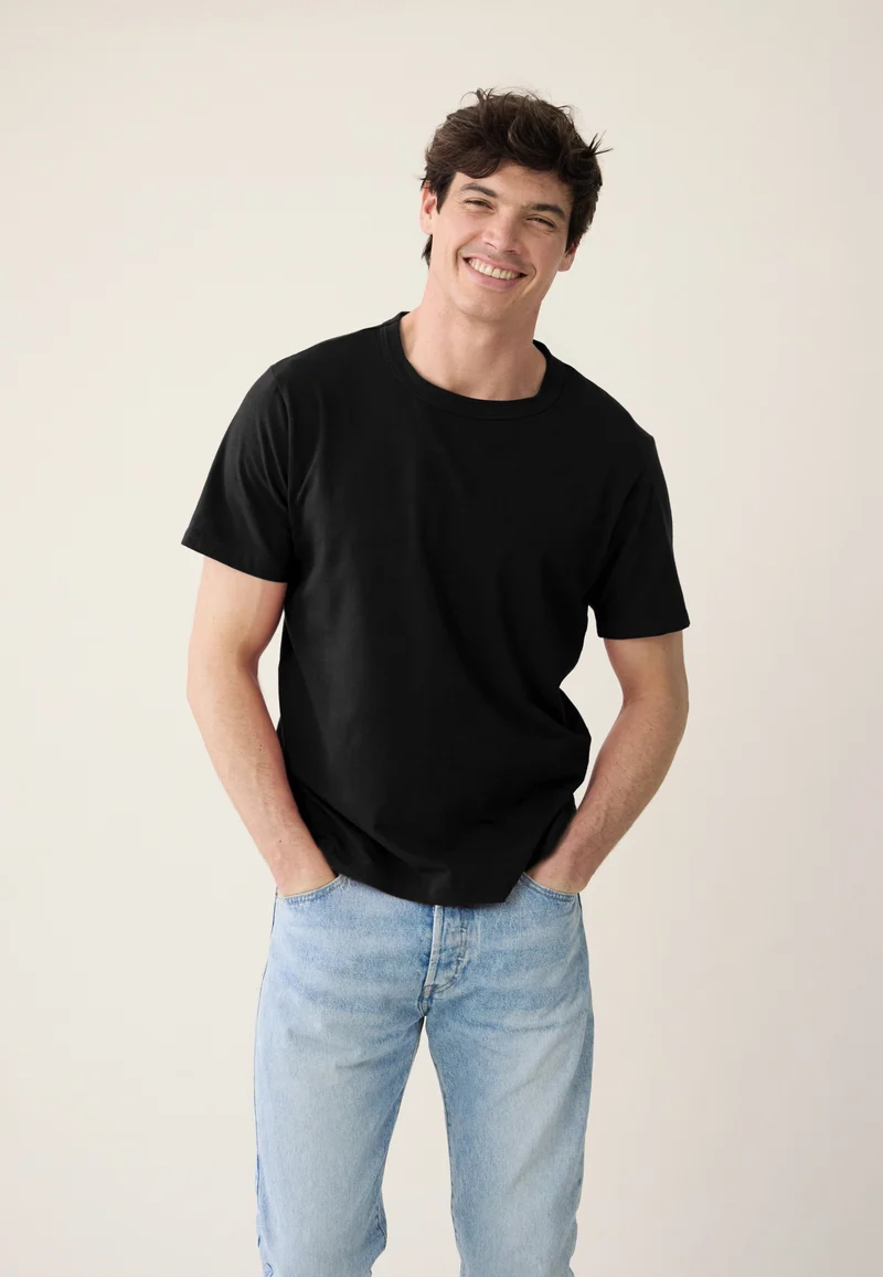 Lot de 3 T-shirts manches courtes en coton - T-Shirts Manches Courtes Formidable Noir Blanc Gris