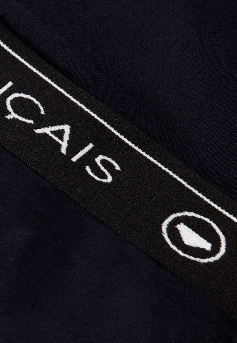 Lot de 3 slips bleu marine, noir et gris en coton - Slips Bleu Marine Noir Gris Chiné