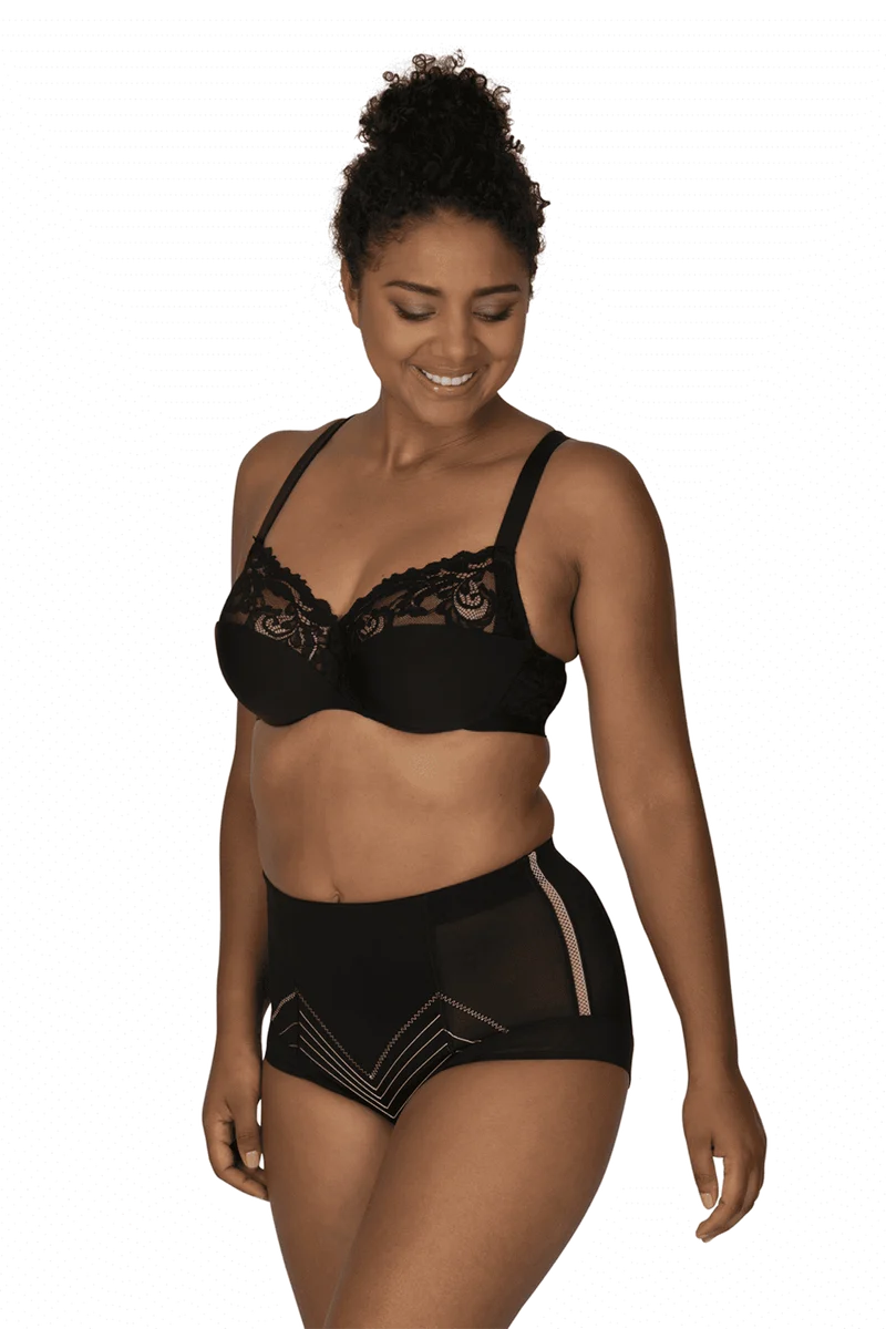 Culotte Haute Body Galbe Elégance - Noir dune