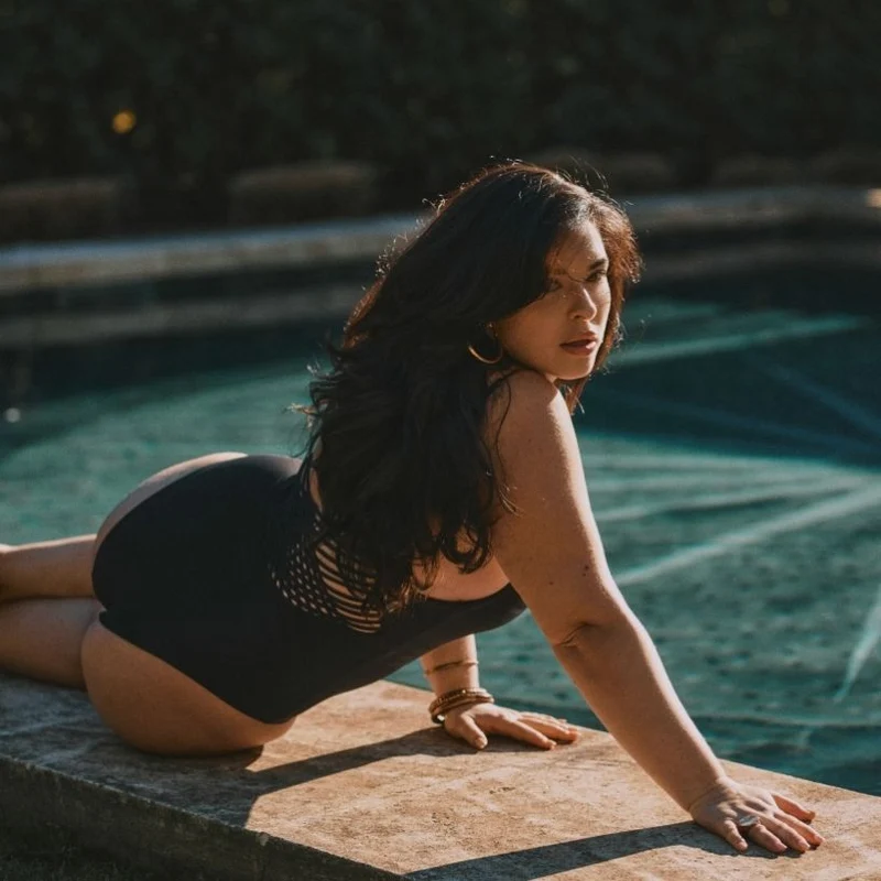 Maillot de bain une pièce noir Cassiopée croisé dos