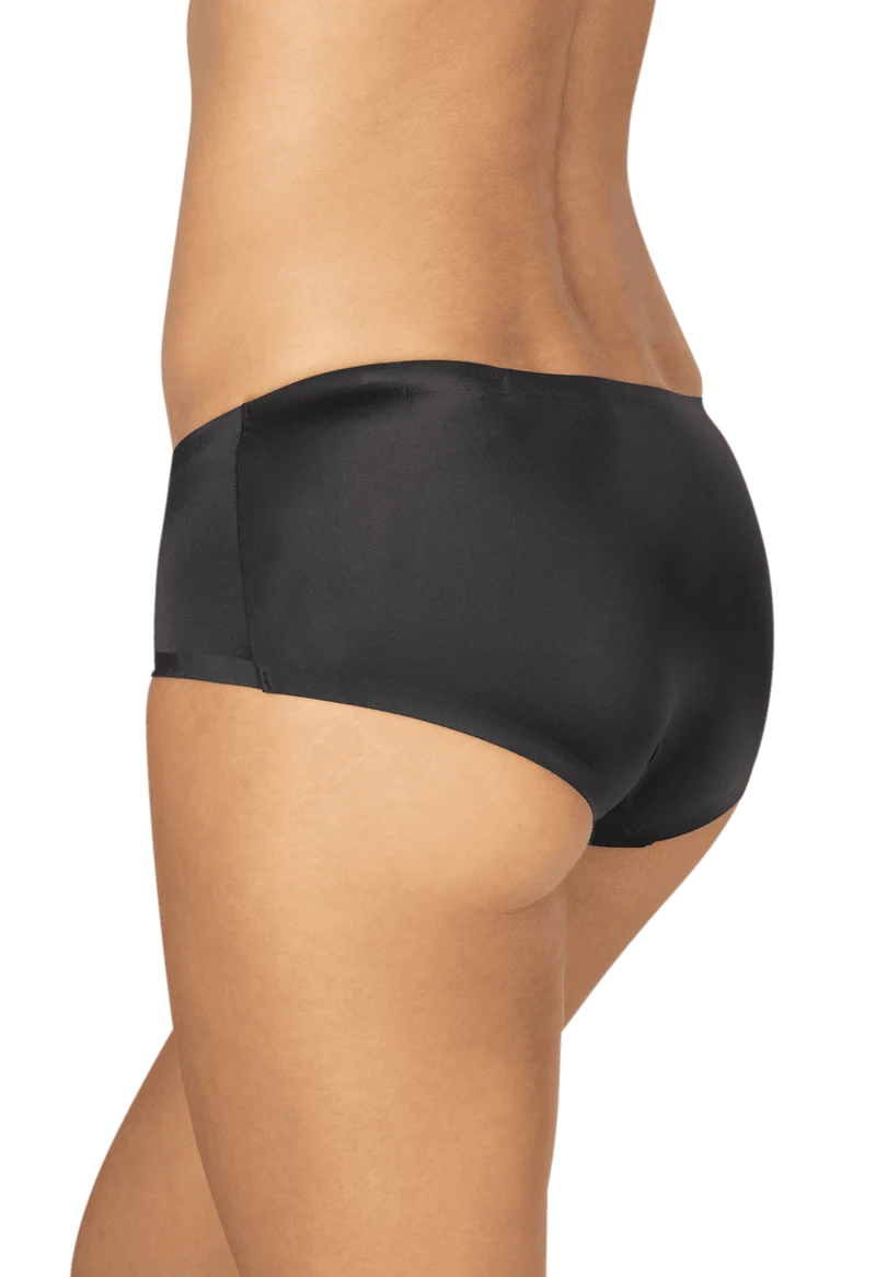 Shorty en microfibre Invisible - Noir