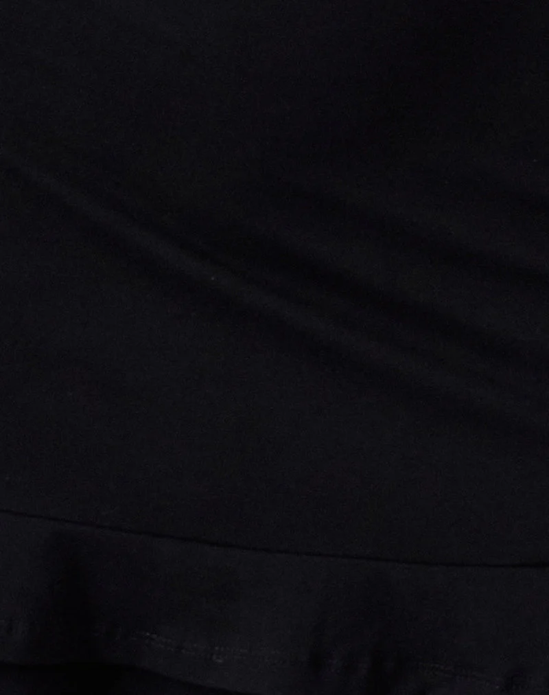 Mini robe dos nu Opaline en noir