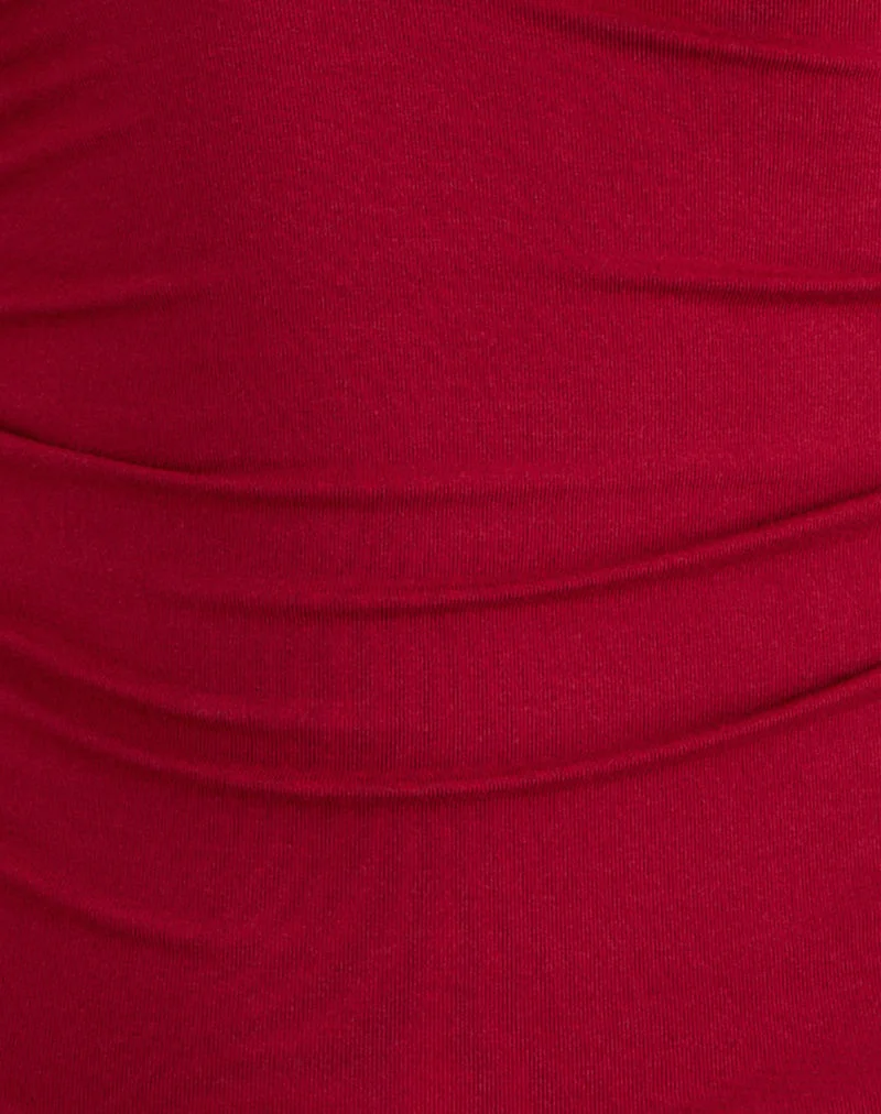 Haut plongeant Lycia en rouge adrénaline