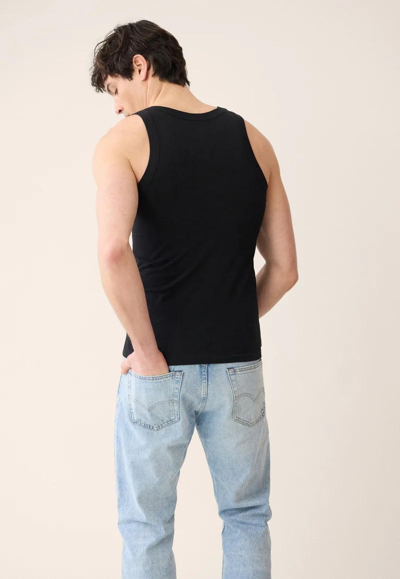 Lot de 3 débardeurs en coton - Débardeurs Fulminant Gris Chiné Noir Blanc