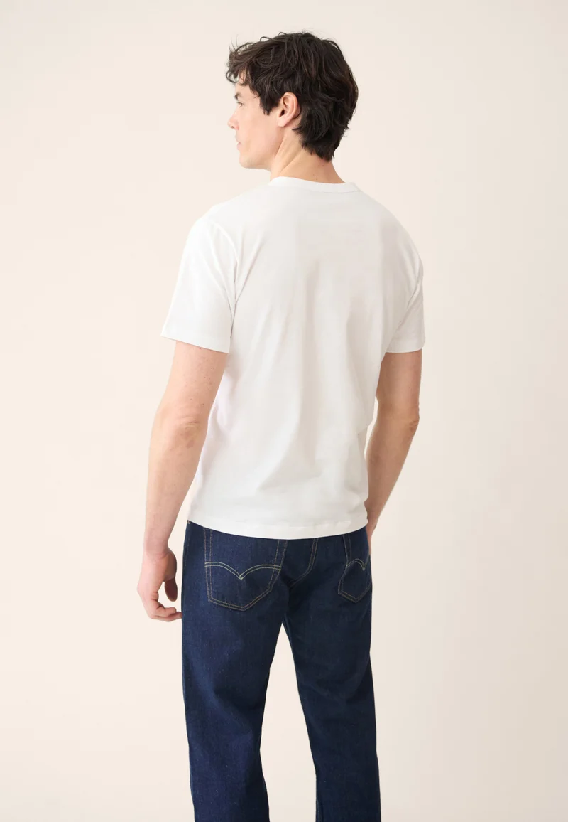T-shirt homme blanc à manches courtes en coton - Formidable Blanc