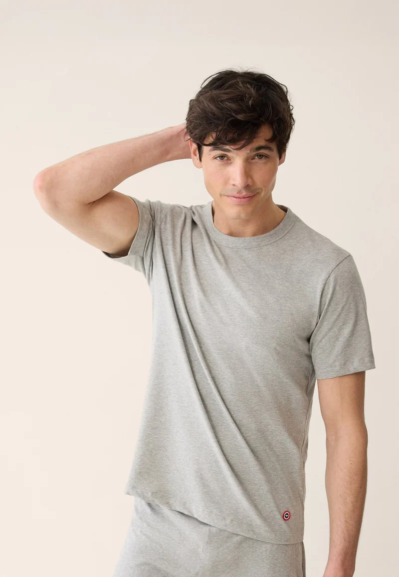 T-shirt homme gris à manches courtes en coton - Formidable Gris Chine