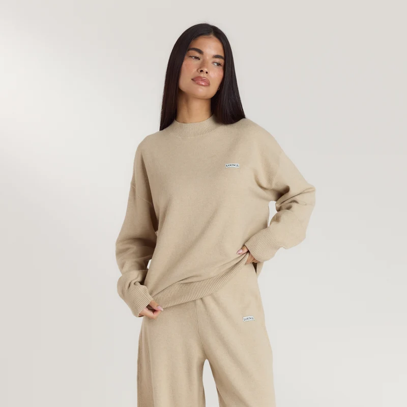 Pull en Maille à Ourlet - Flocon d'Avoine