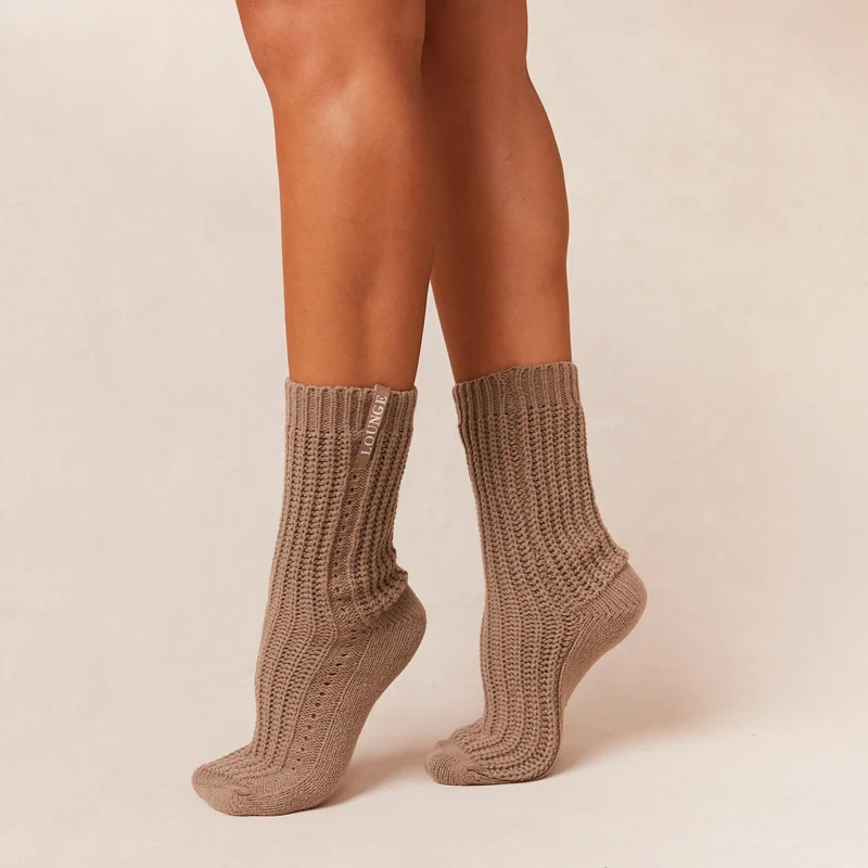 Snooze Chaussettes Tricotées - Nude