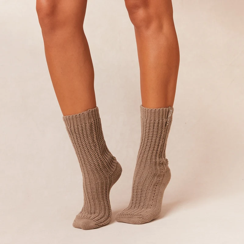 Snooze Chaussettes Tricotées - Nude
